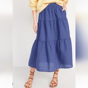 Old Navy Blue Midi Skirt